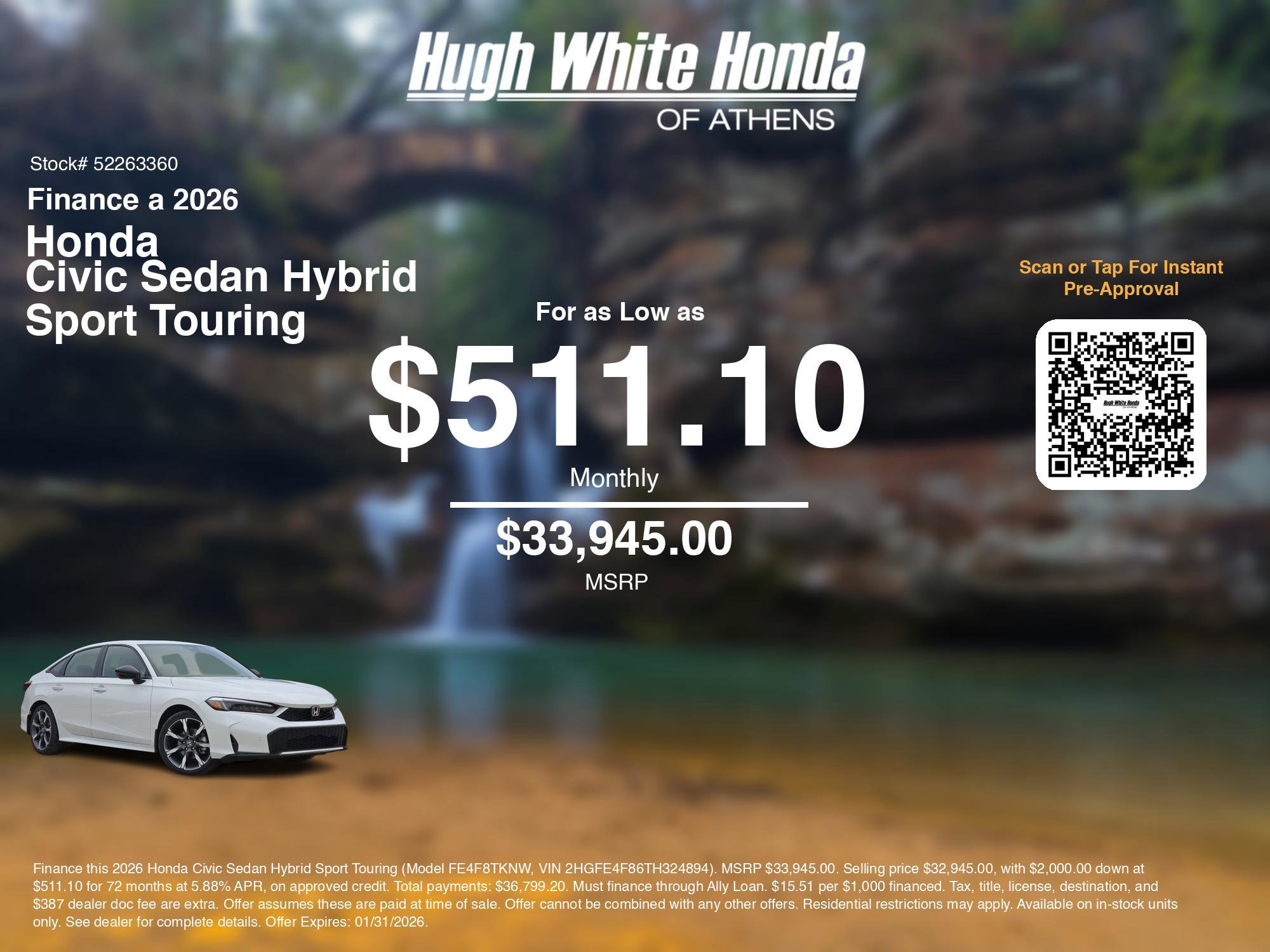 New 2026 Honda Civic Sport Touring image 7