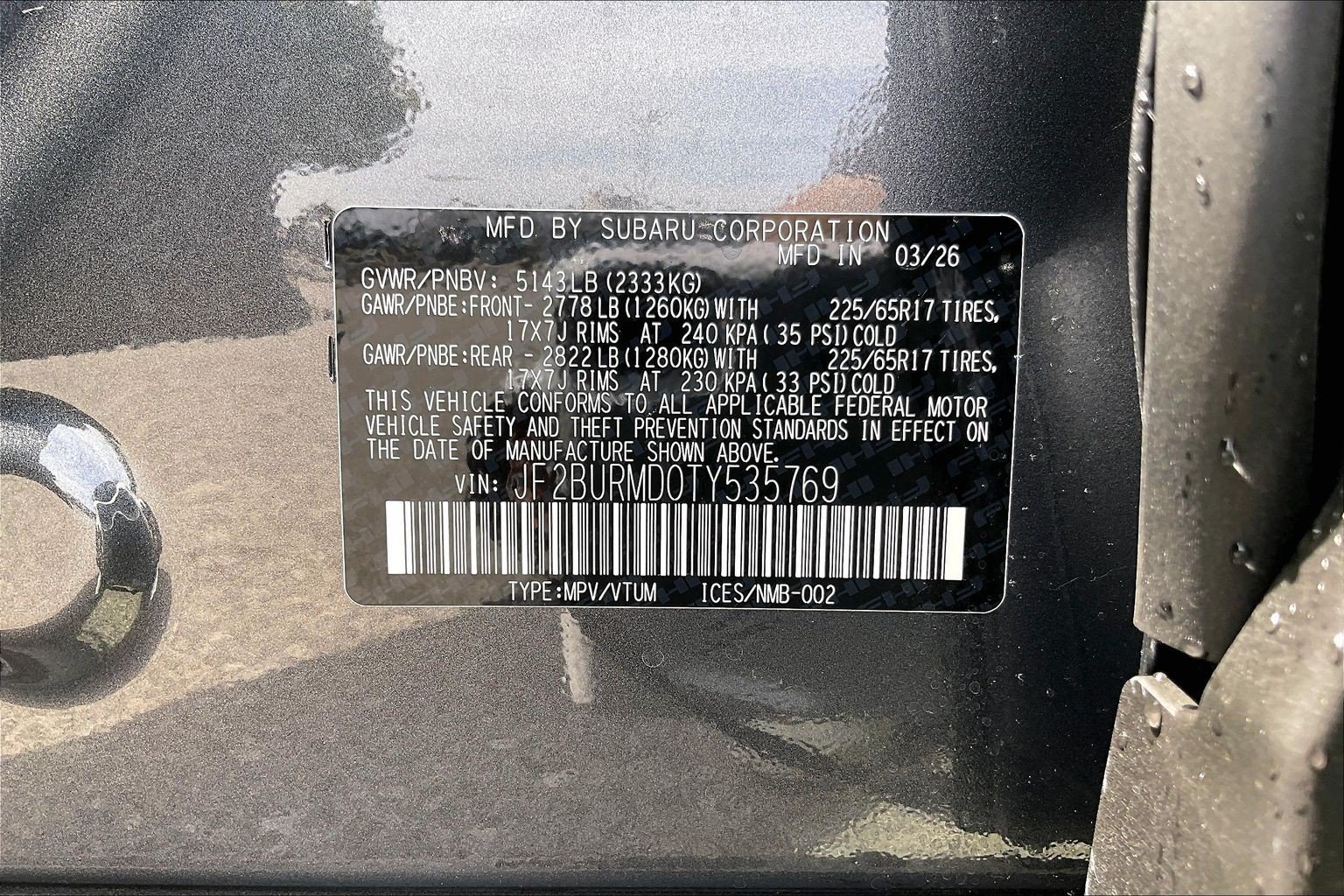 New 2026 Subaru Outback Wilderness AWD/4WD image 12