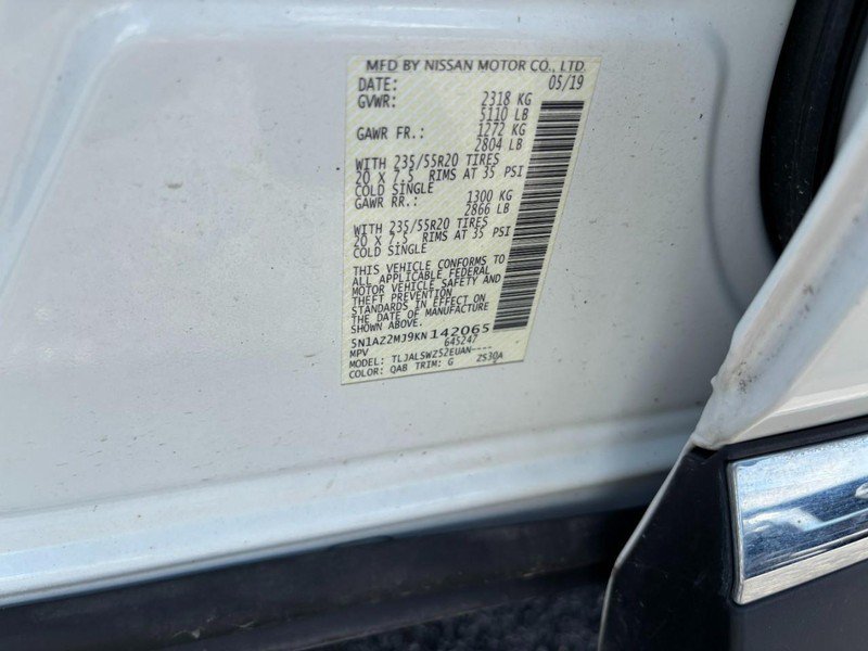 Used 2019 Nissan Murano Platinum w/ Cargo Package FWD image 17