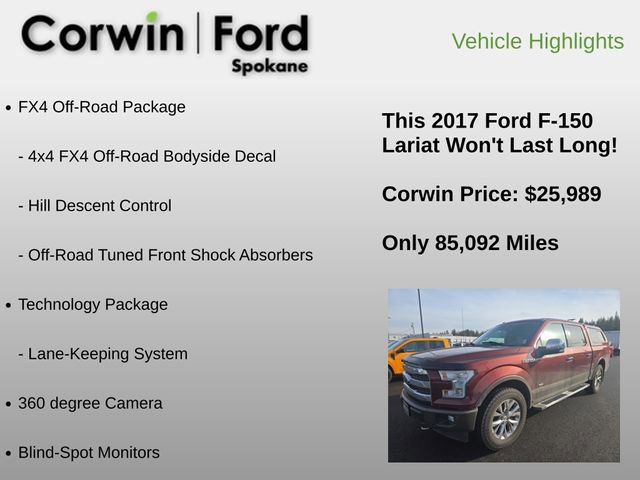 Used 2017 Ford F150 Lariat w/ Equipment Group 502A Luxury image 12