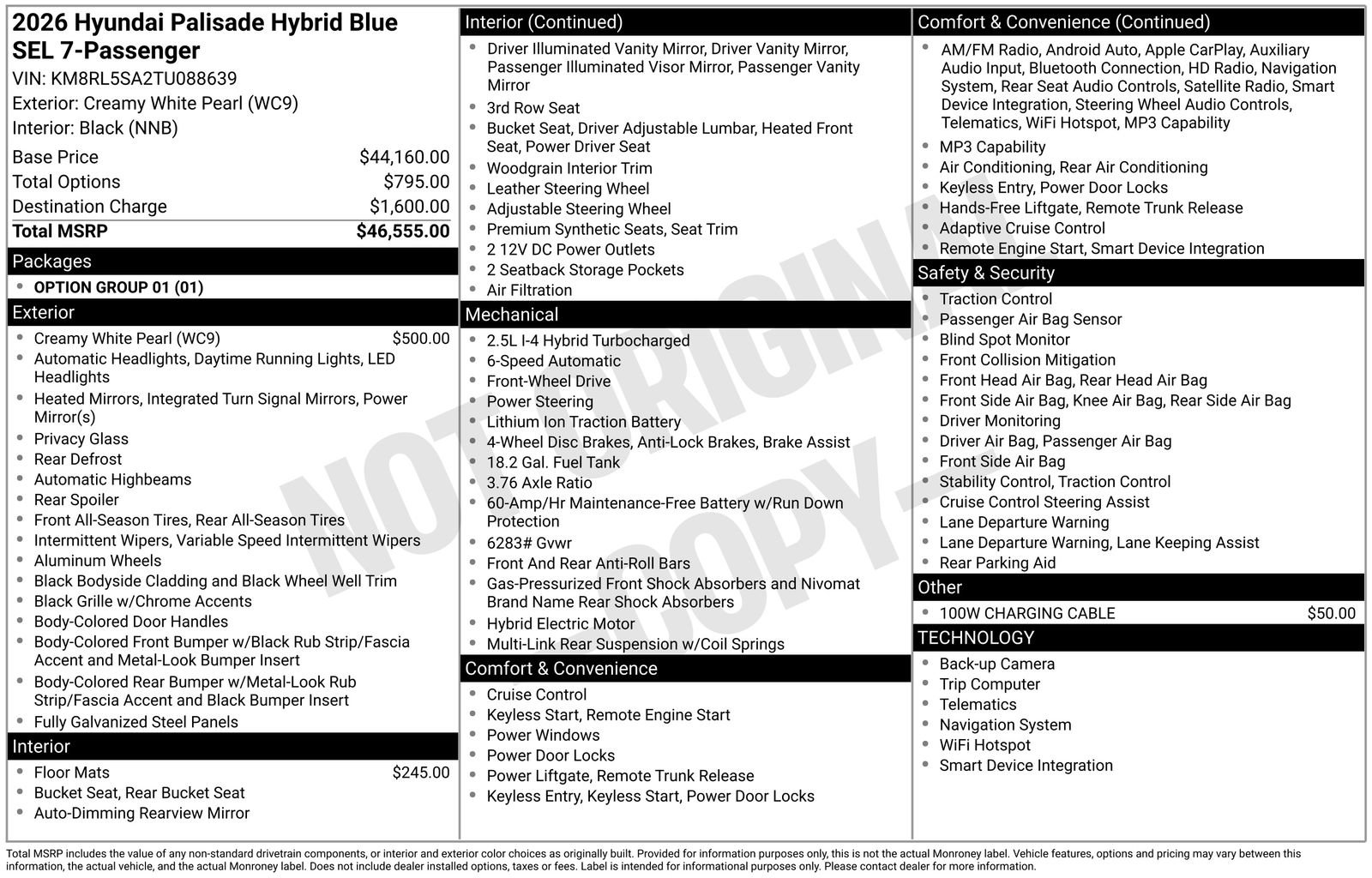 New 2026 Hyundai Palisade FWD Hybrid image 22