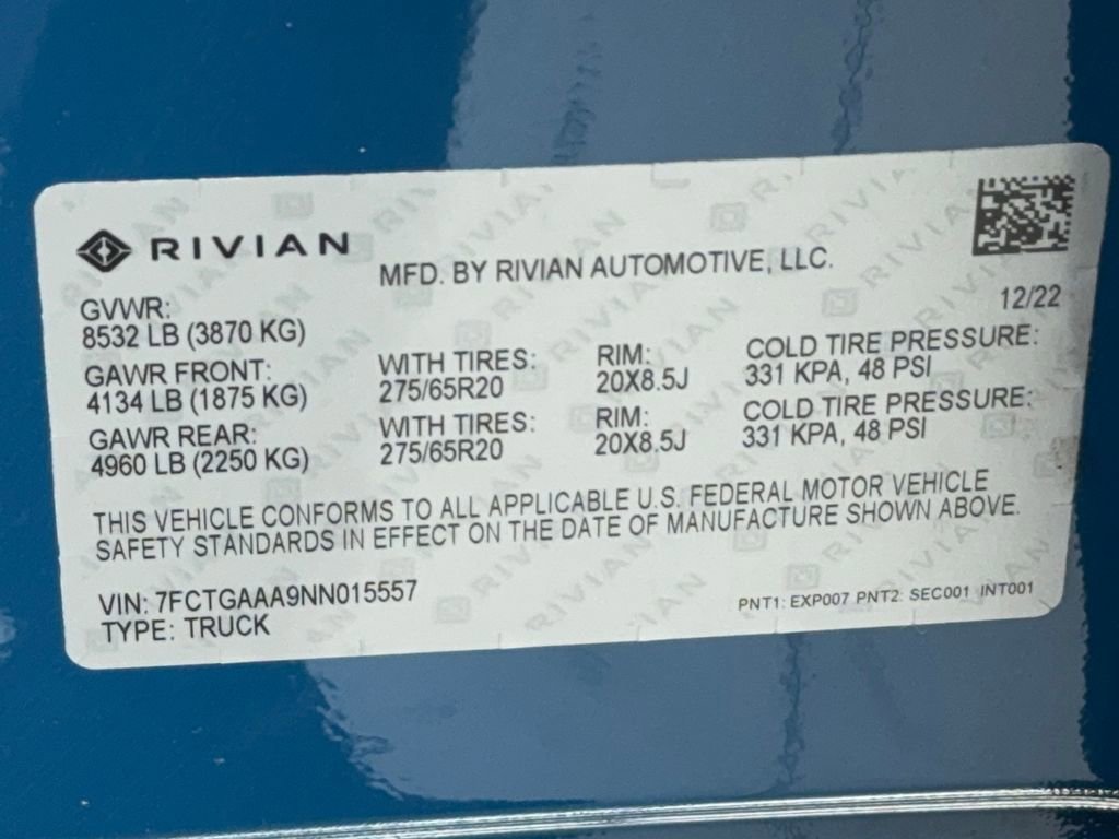 Used 2022 Rivian R1T Adventure image 61