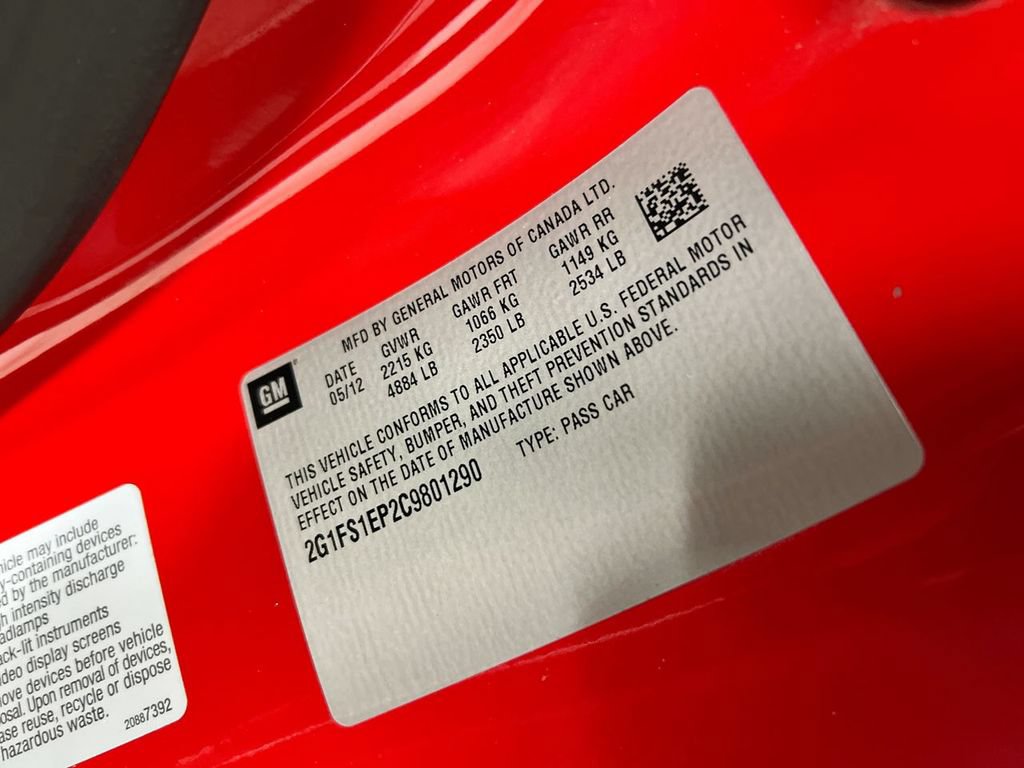 Used 2012 Chevrolet Camaro ZL1 RWD image 26