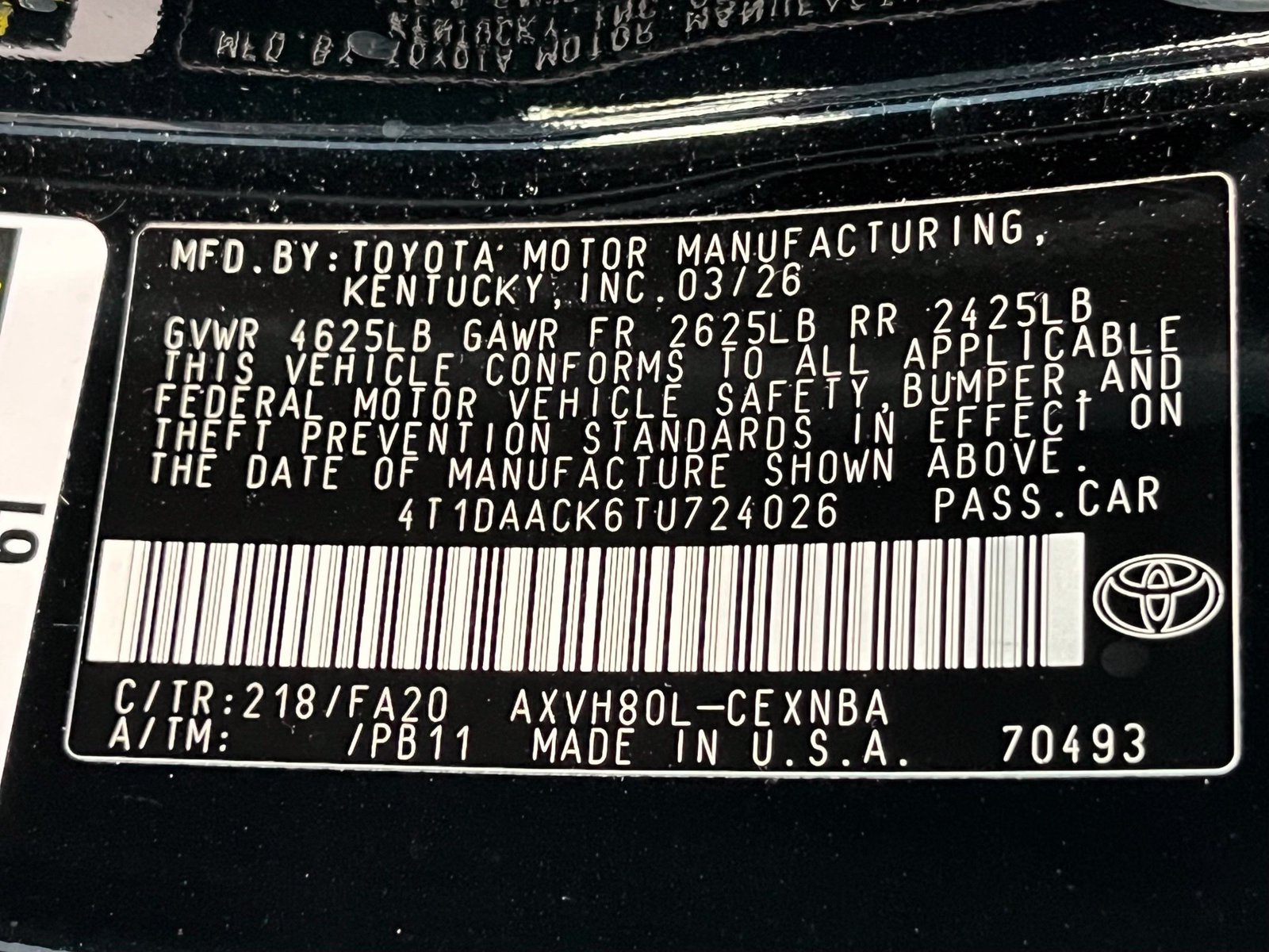 Used 2026 Toyota Camry LE FWD image 20