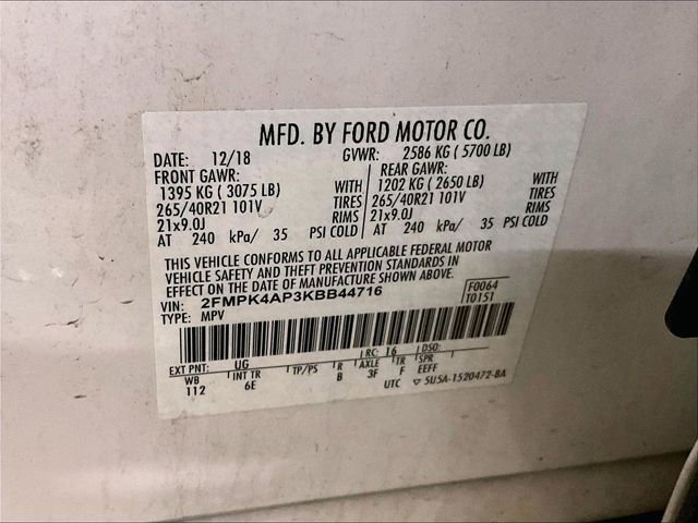 Used 2019 Ford Edge ST w/ Equipment Group 401A AWD/4WD image 33
