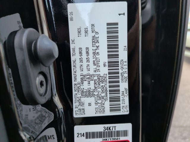 New 2026 Toyota Sequoia 4WD image 30