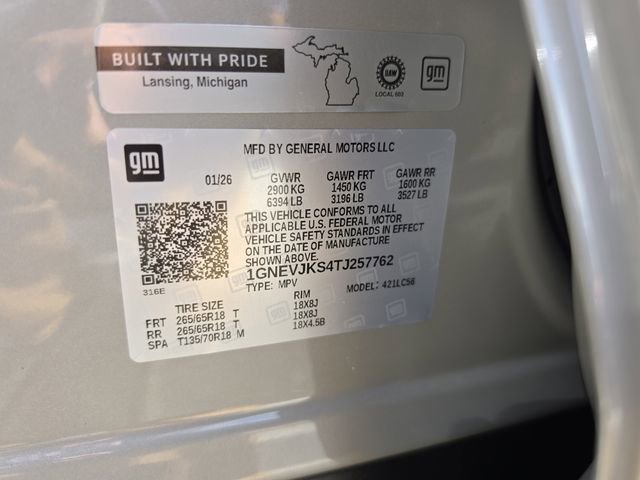 New 2026 Chevrolet Traverse Z71 w/ Enhanced Driving Package image 38