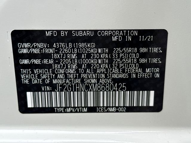 Used 2021 Subaru Crosstrek 2.5i Limited w/ Moonroof Package 2 AWD/4WD image 25