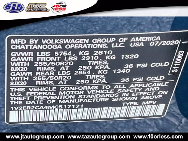 Used 2021 Volkswagen Atlas SEL FWD image 22