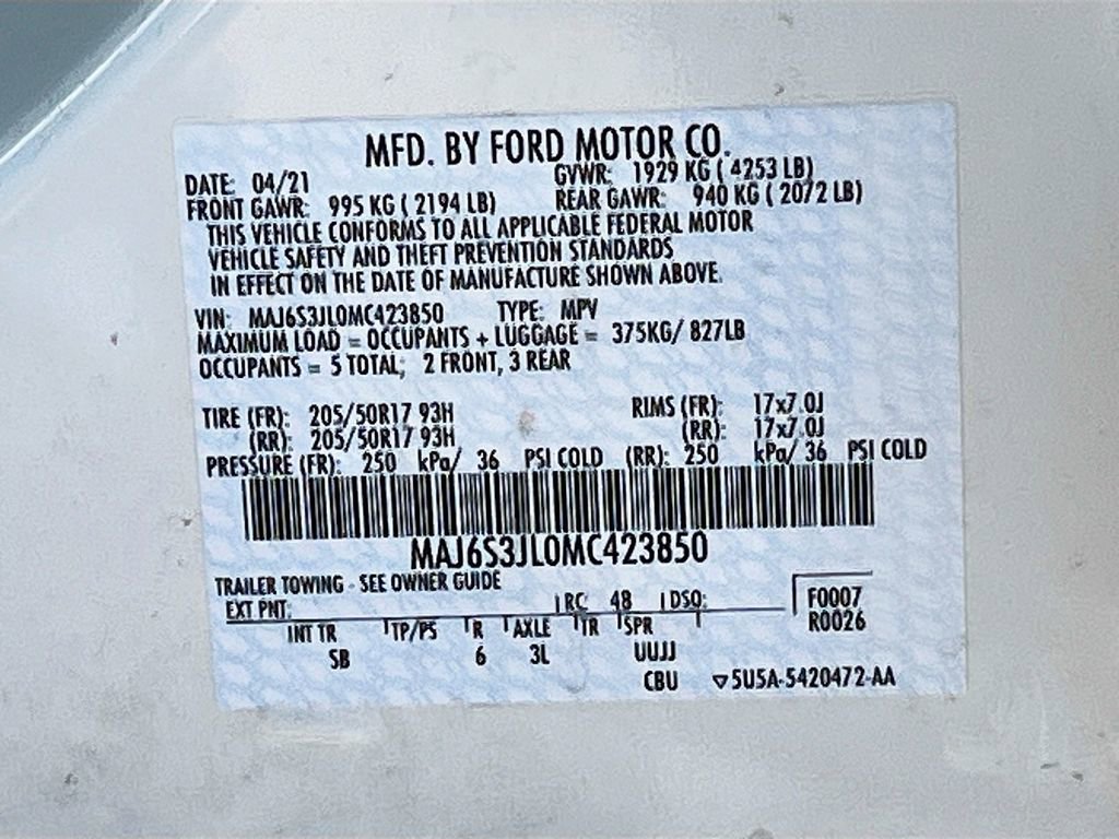 Used 2021 Ford EcoSport SES image 31