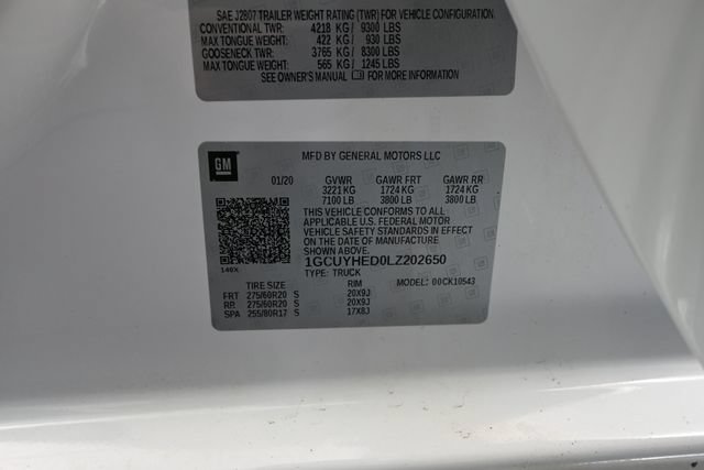 Used 2020 Chevrolet Silverado 1500 High Country AWD/4WD image 52