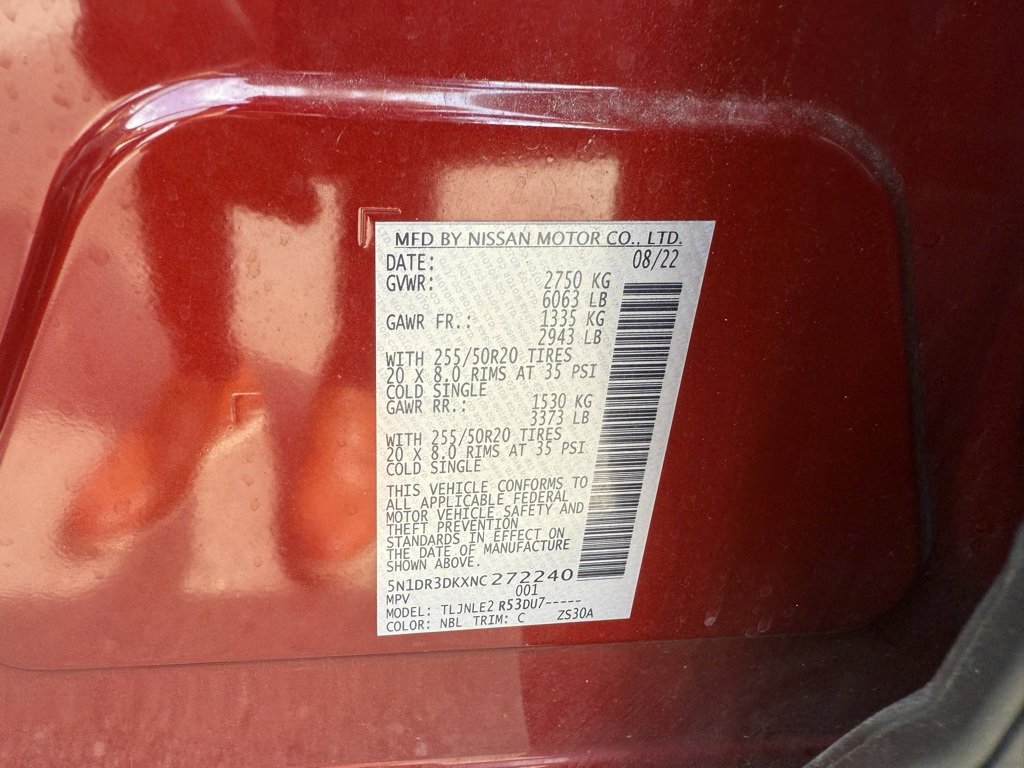 Used 2022 Nissan Pathfinder Platinum w/ Cargo Package image 44