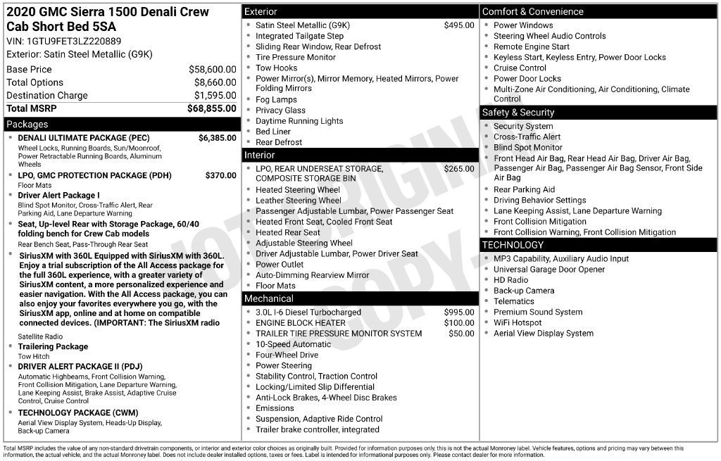 Certified 2020 GMC Sierra 1500 Denali w/ Denali Ultimate Package AWD/4WD image 52