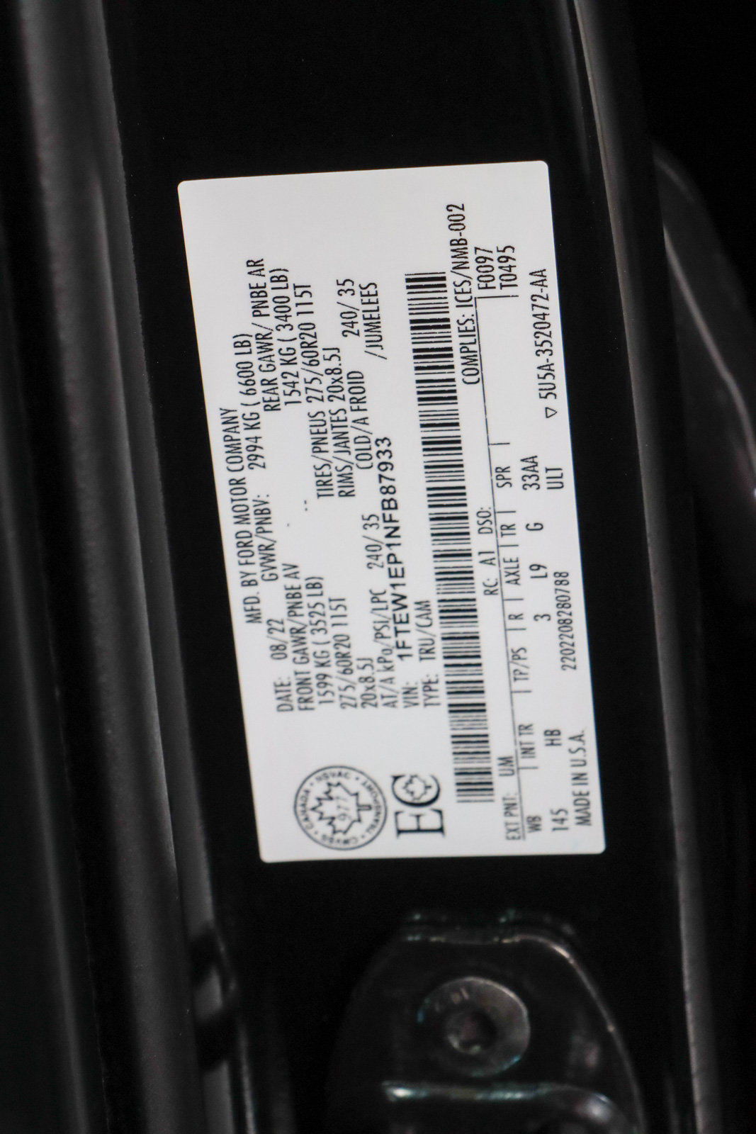 Used 2022 Ford F150 Lariat w/ Equipment Group 502A High image 35