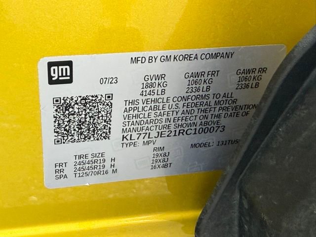 Certified 2024 Chevrolet Trax RS w/ Driver Confidence Package image 23