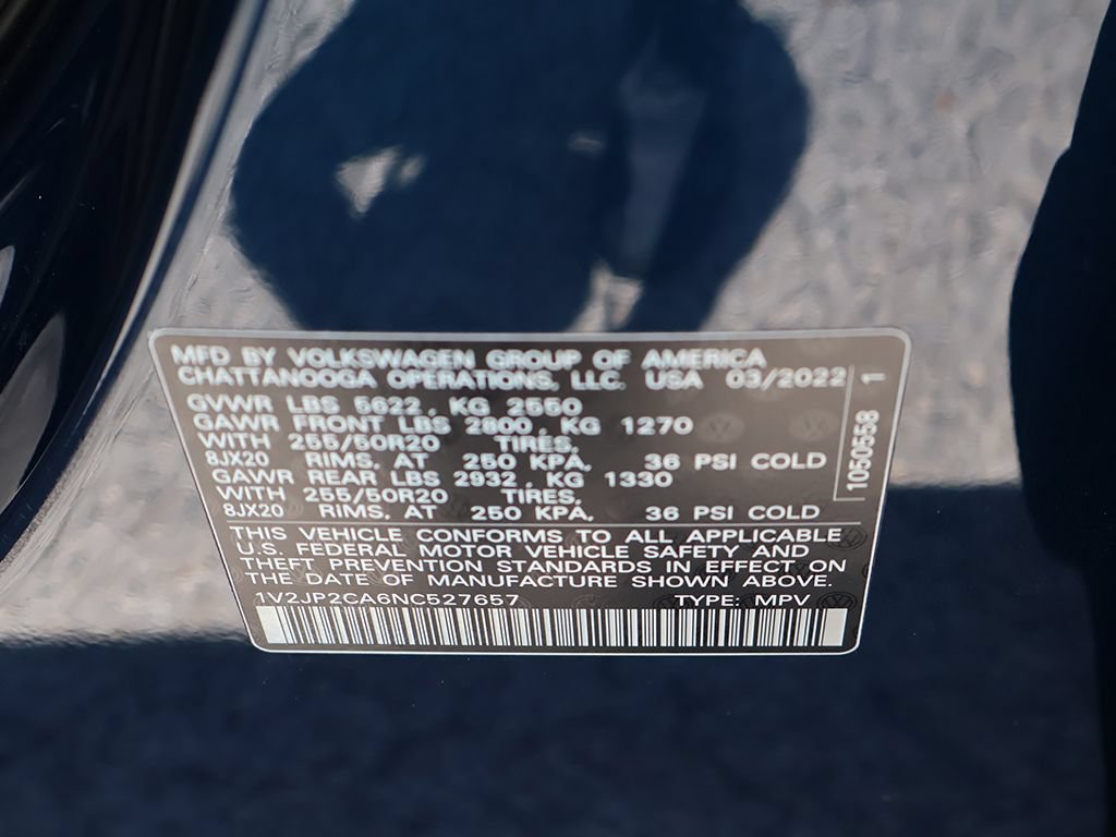 Used 2022 Volkswagen Atlas SE w/ Panoramic Sunroof Package FWD image 51