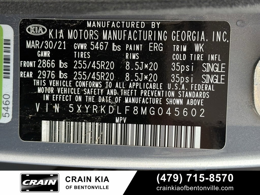 Used 2021 Kia Sorento SX image 36