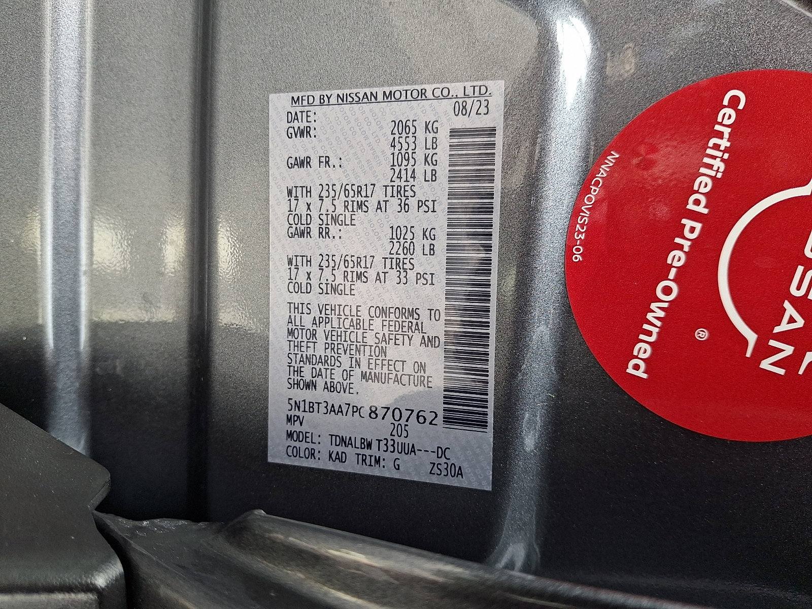 Certified 2023 Nissan Rogue S image 26