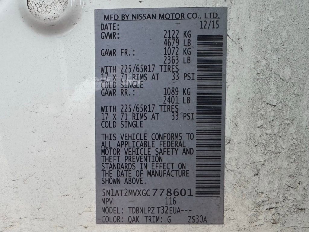 Used 2016 Nissan Rogue S image 12