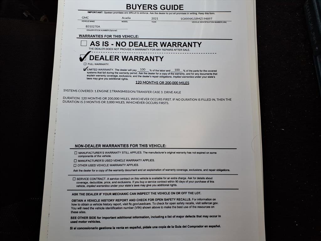 Used 2021 GMC Acadia SLE w/ Driver Convenience Package image 41