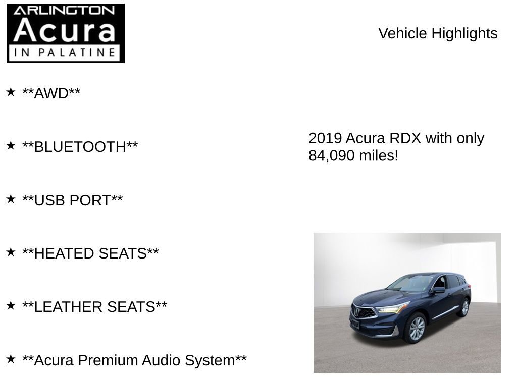 Used 2019 Acura RDX AWD image 7