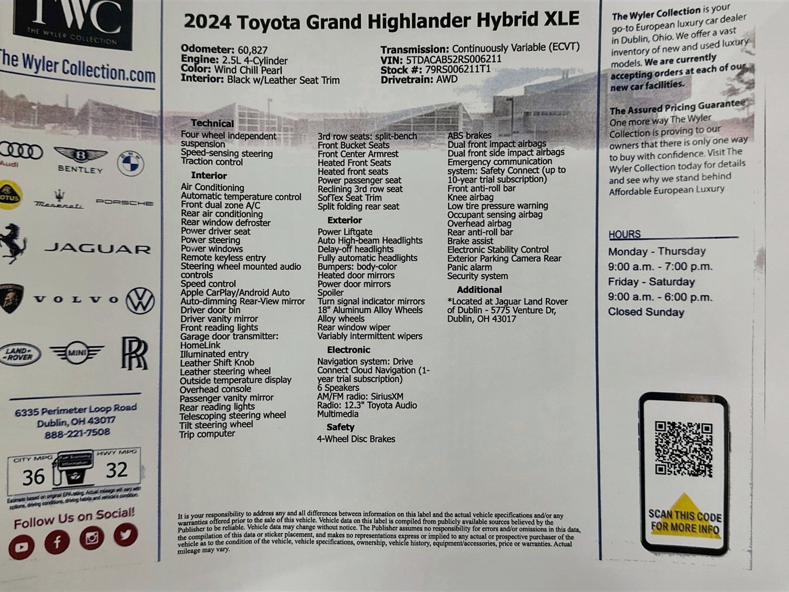 Used 2024 Toyota Grand Highlander AWD Hybrid image 47