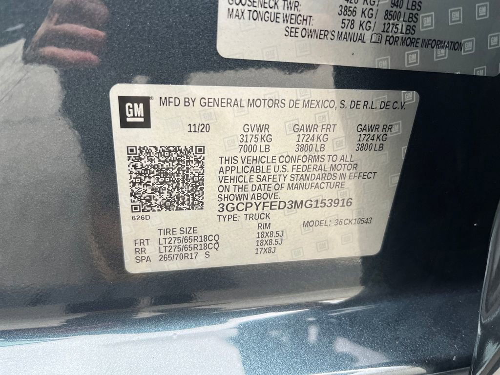 Used 2021 Chevrolet Silverado 1500 LT Trail Boss w/ Convenience Package II image 7