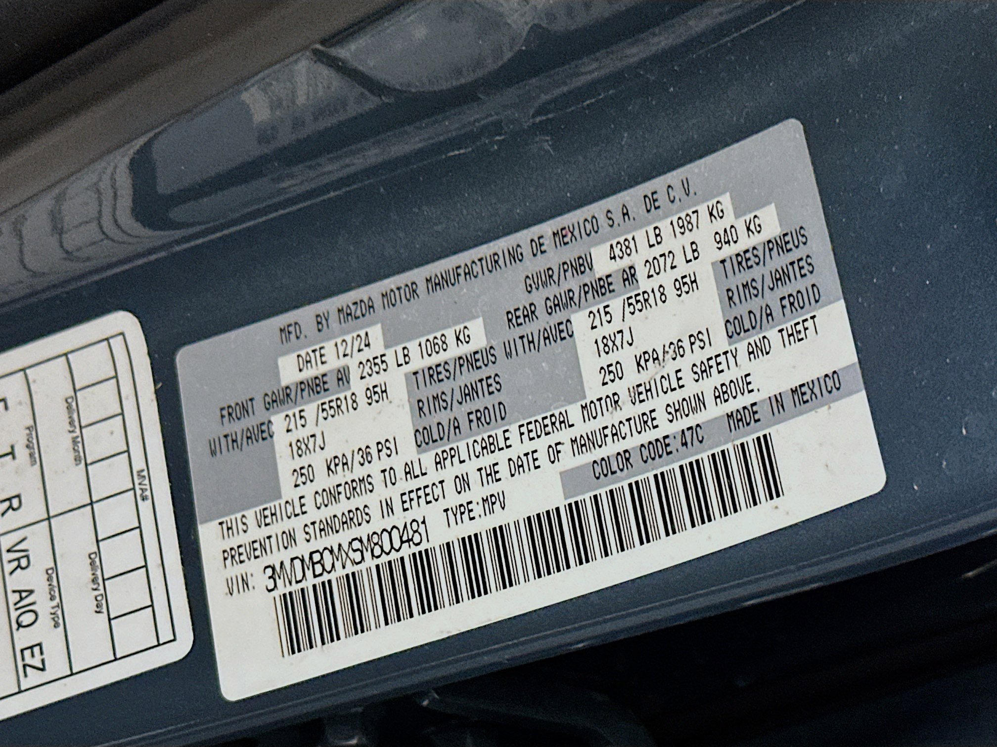 Used 2025 MAZDA CX-30 AWD 2.5 S w/ Preferred Package image 12