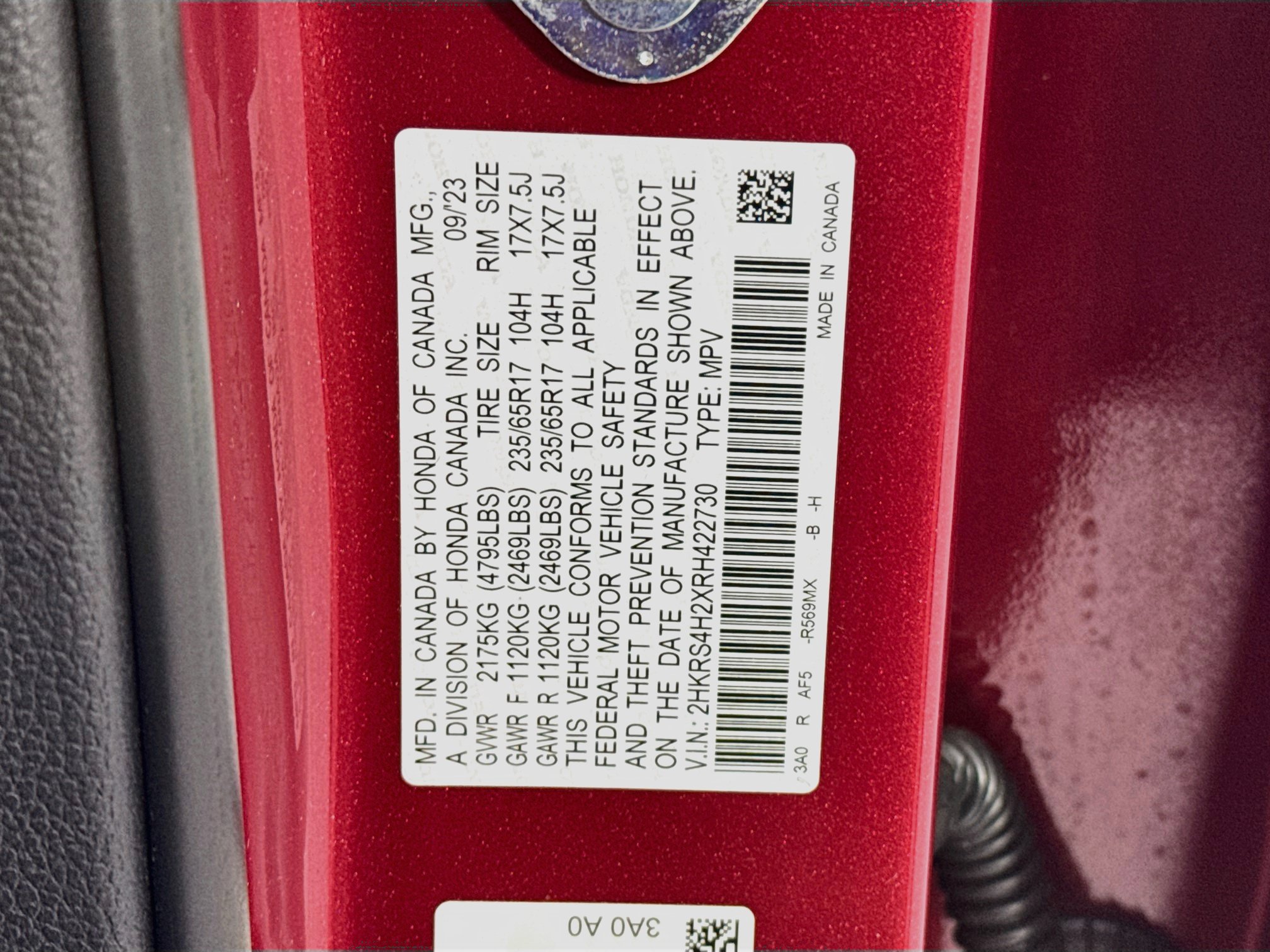 Certified 2024 Honda CR-V LX image 30