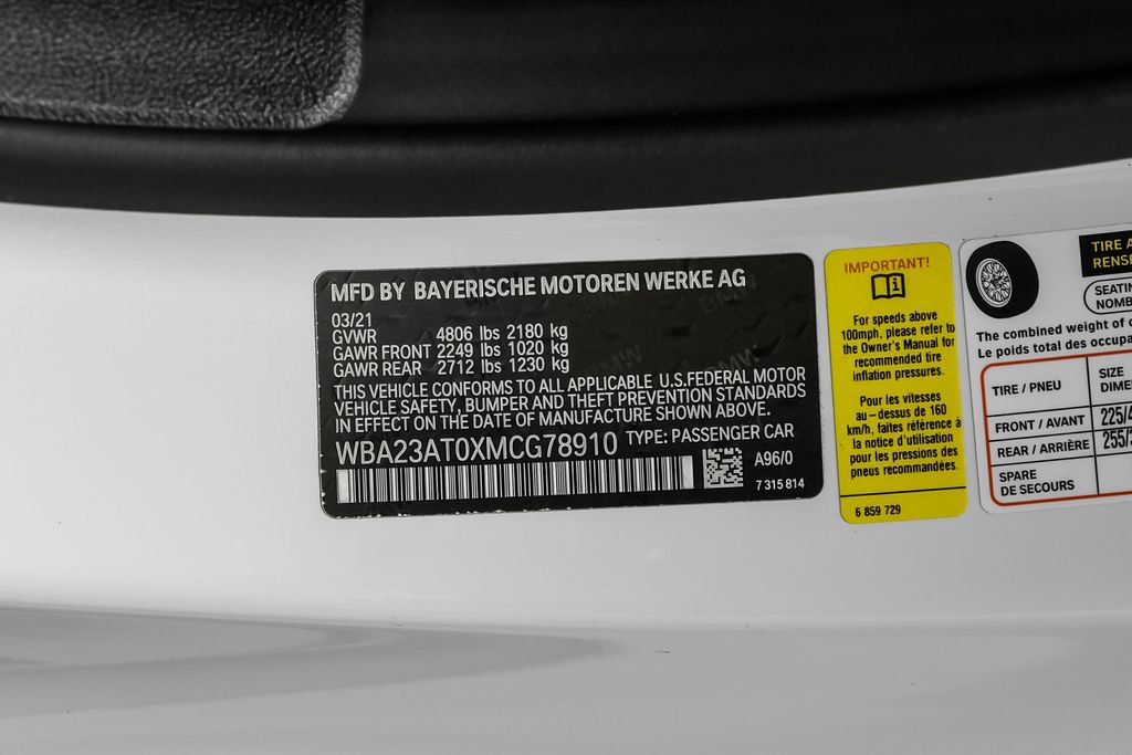Used 2021 BMW 430i Convertible w/ M Sport Package RWD image 64