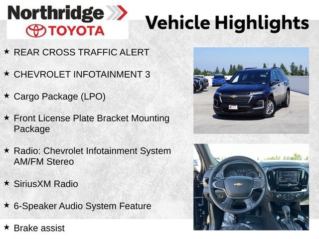Used 2023 Chevrolet Traverse LT w/ LPO, Cargo Package AWD/4WD image 2