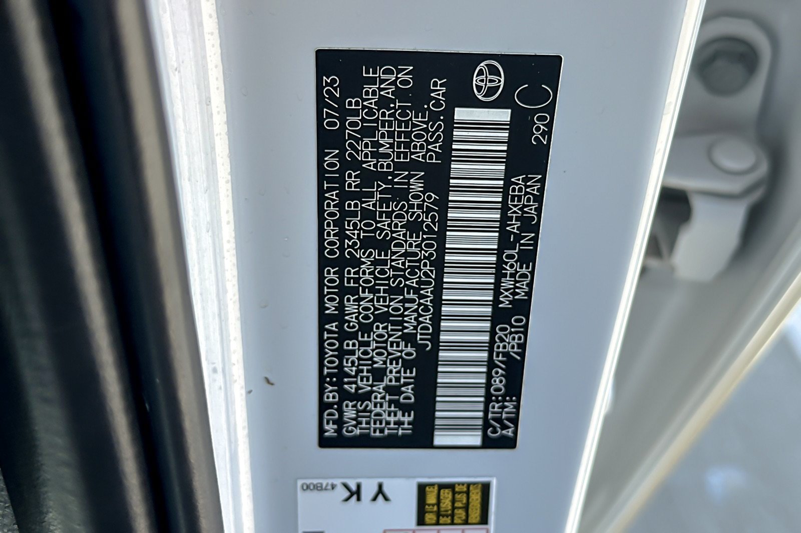 Certified 2023 Toyota Prius LE FWD image 26