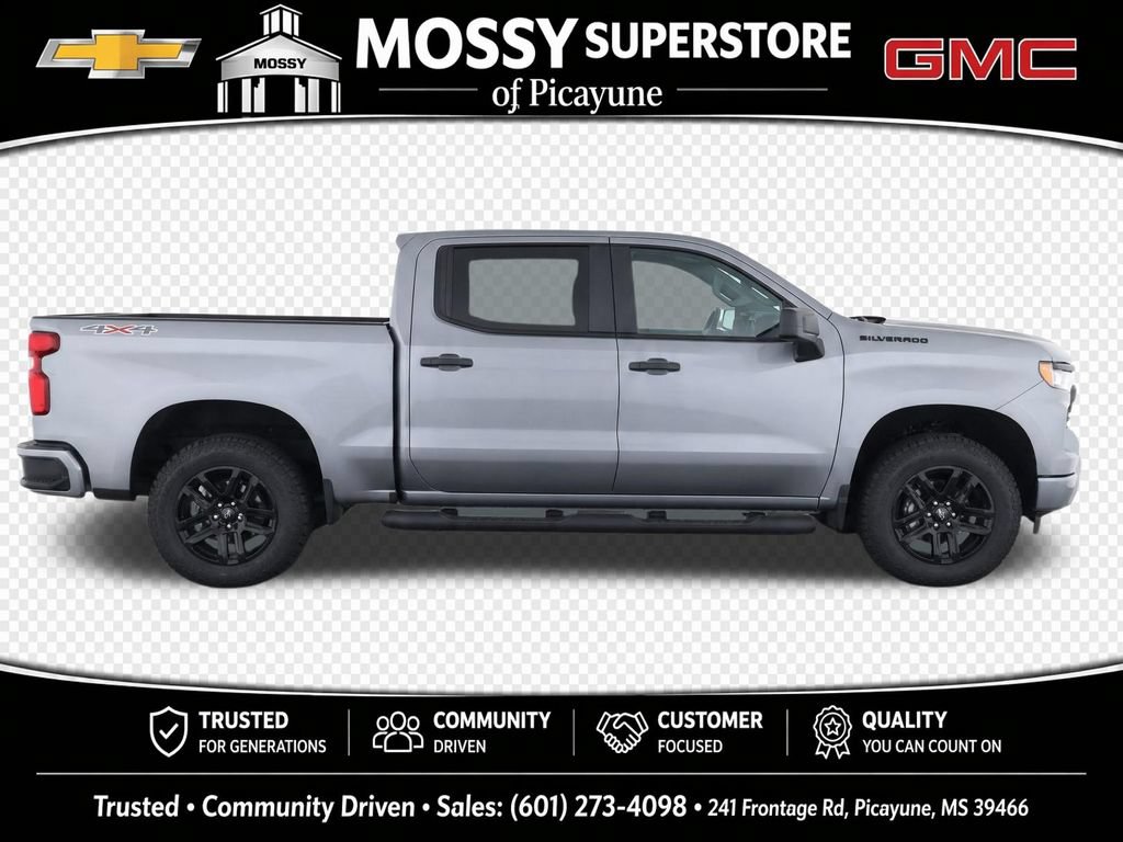 Used 2025 Chevrolet Silverado 1500 Custom w/ Turbomax Blackout Package AWD/4WD image 10