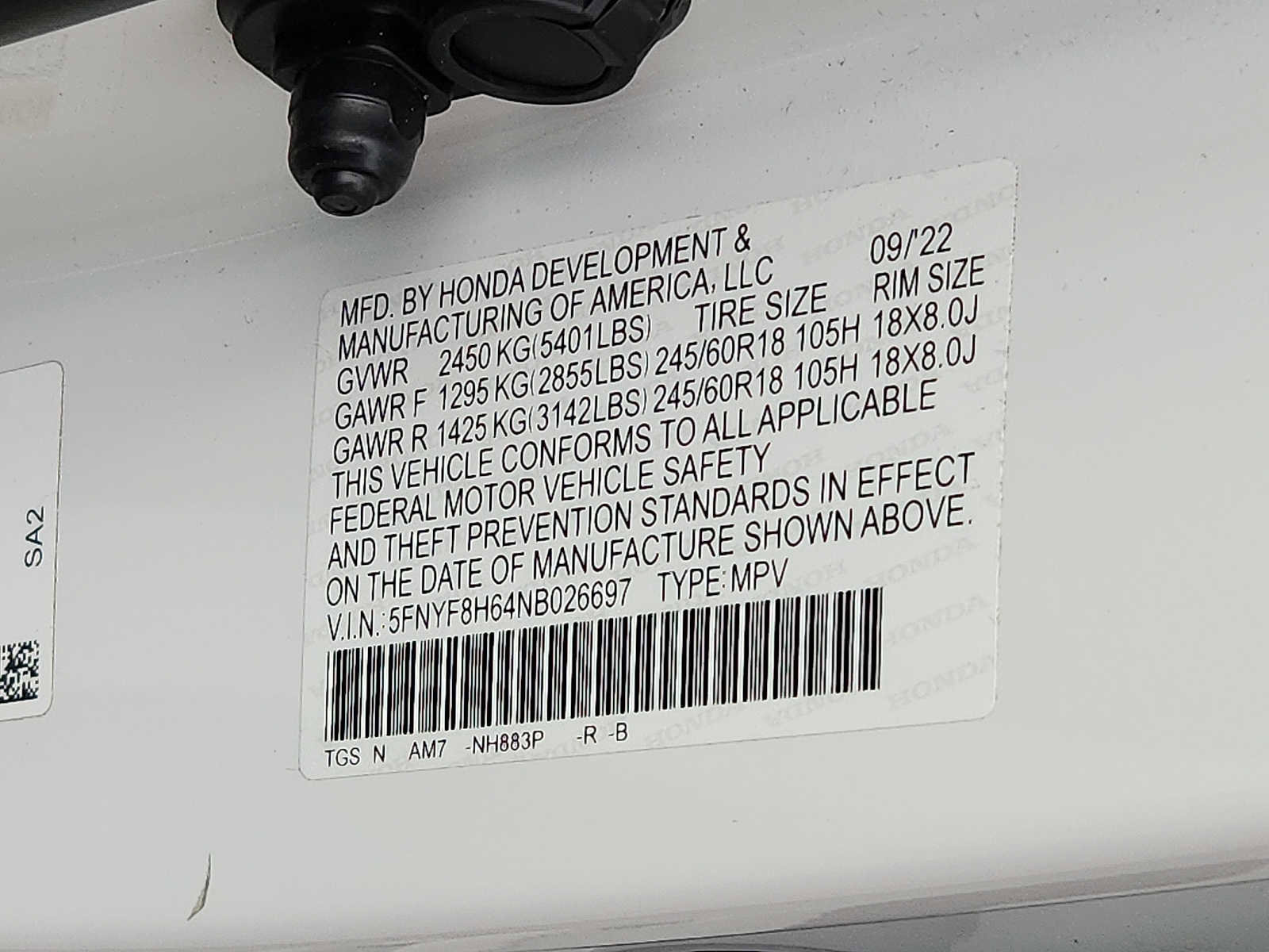 Certified 2022 Honda Passport TrailSport image 26