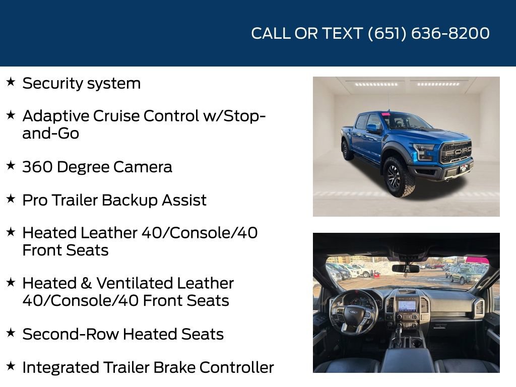 Used 2019 Ford F150 Raptor w/ Equipment Group 802A Luxury image 30