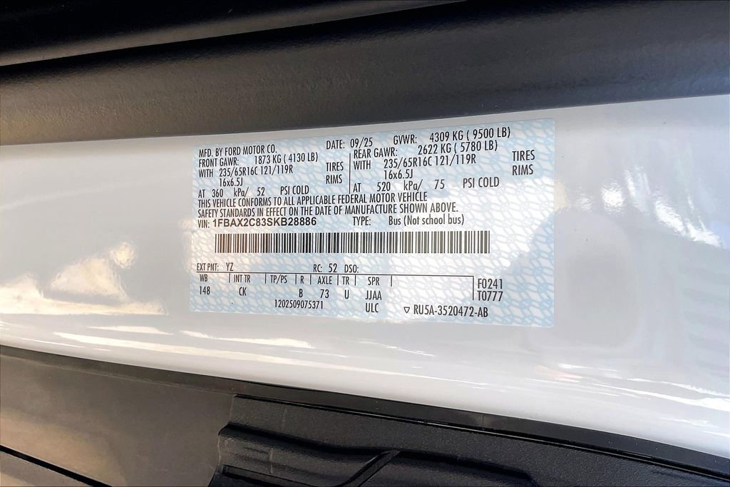 New 2025 Ford Transit 350 XLT image 11