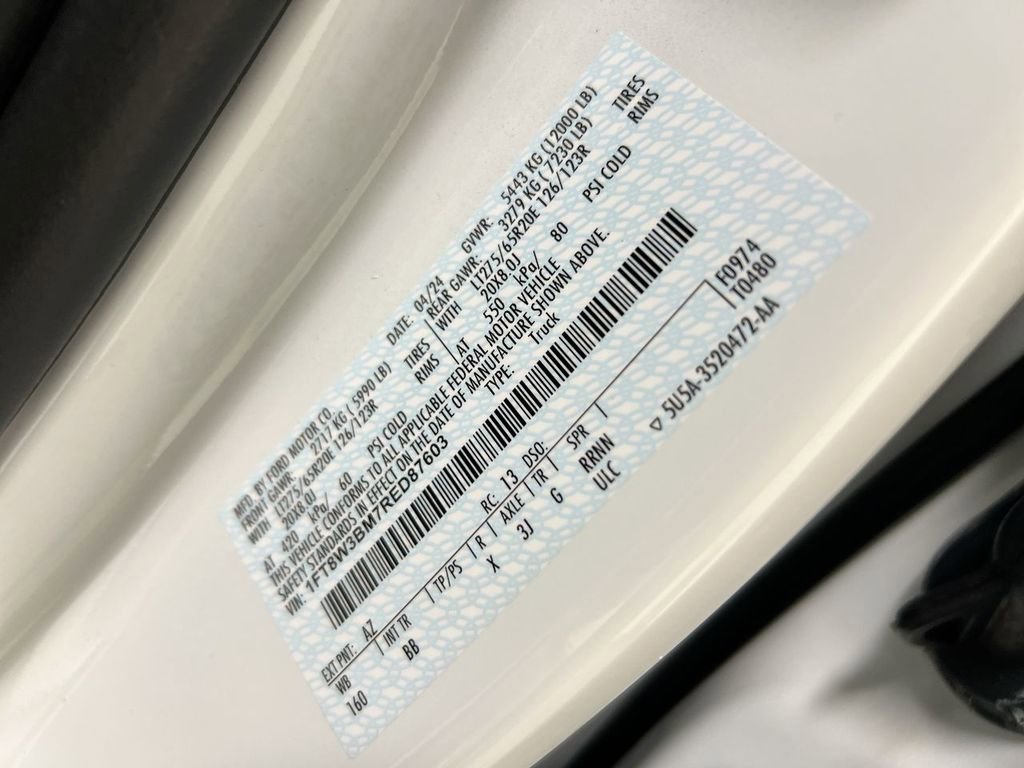 Used 2024 Ford F350 Platinum w/ Snow Plow Prep Package AWD/4WD image 28