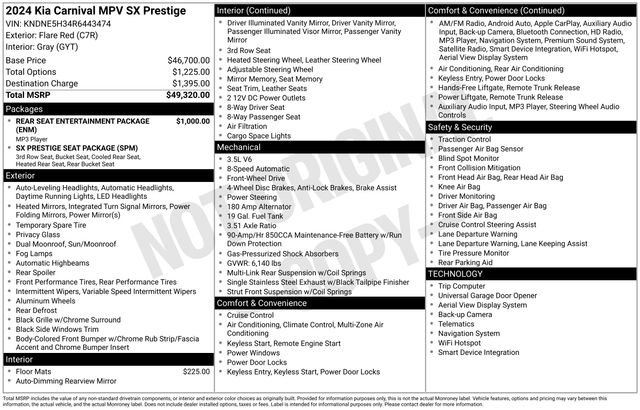 Used 2024 Kia Carnival SX Prestige FWD image 33