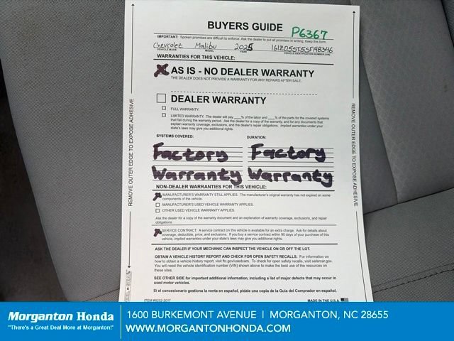 Used 2025 Chevrolet Malibu LT FWD image 21