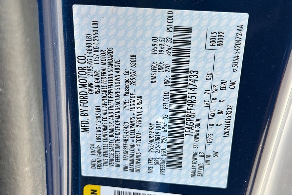 New 2024 Ford Mustang GT Premium w/ GT Performance Package image 23