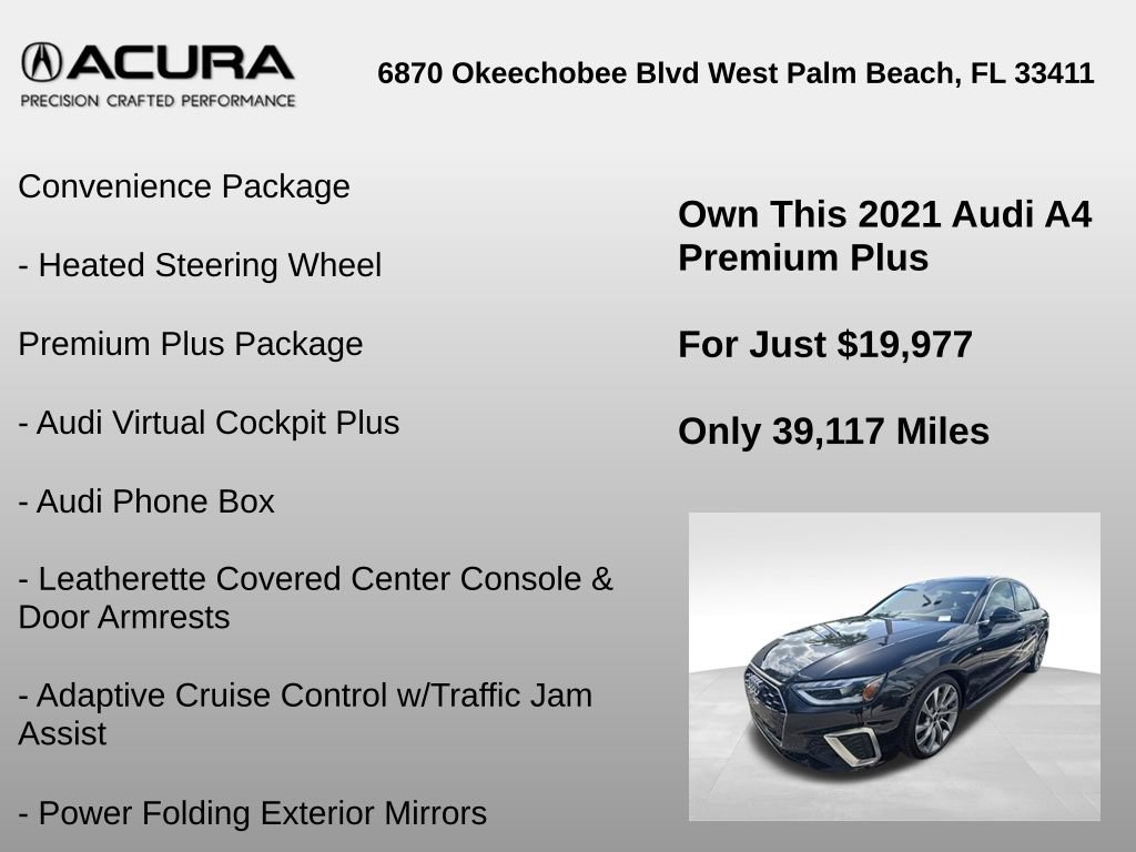 Used 2021 Audi A4 2.0T Premium Plus w/ Premium Plus Package AWD/4WD image 12