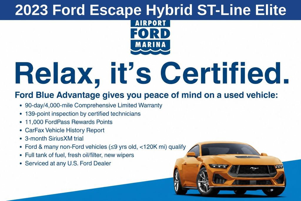 Certified 2023 Ford Escape ST-Line Elite AWD/4WD image 2