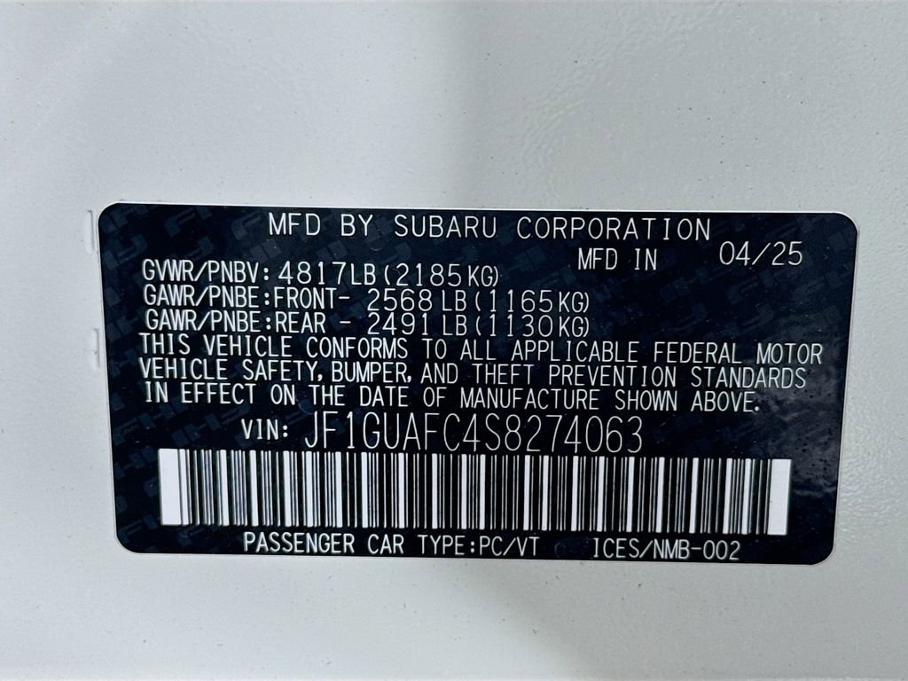 Used 2025 Subaru Impreza 2.0i Sport image 31