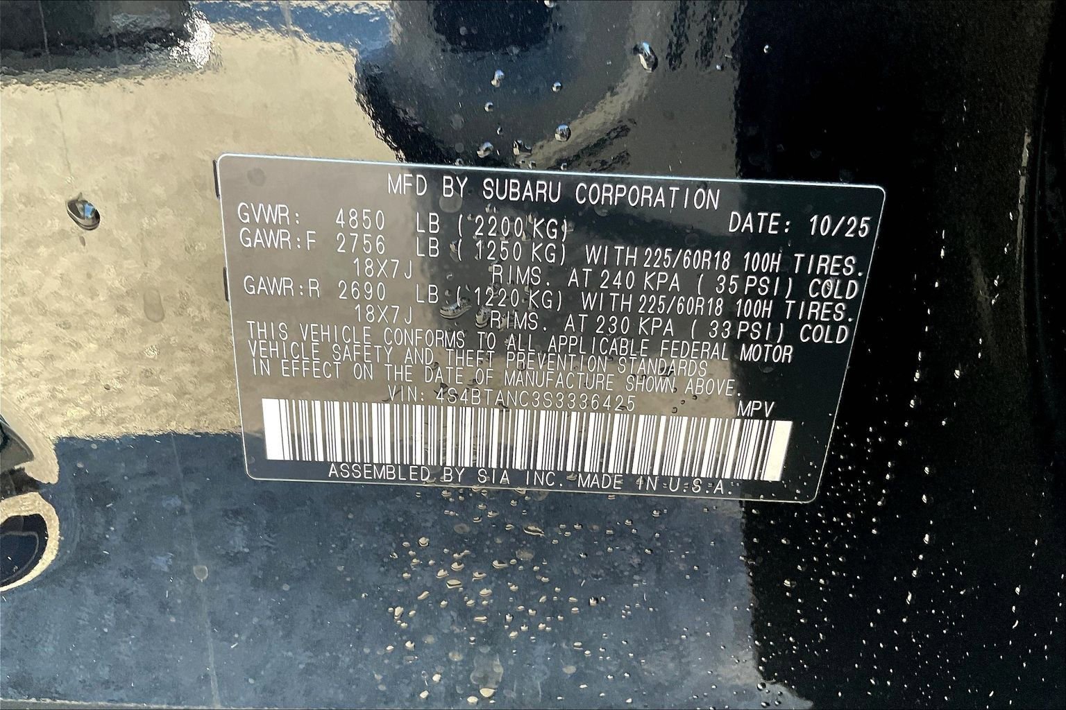 New 2025 Subaru Outback Limited image 12