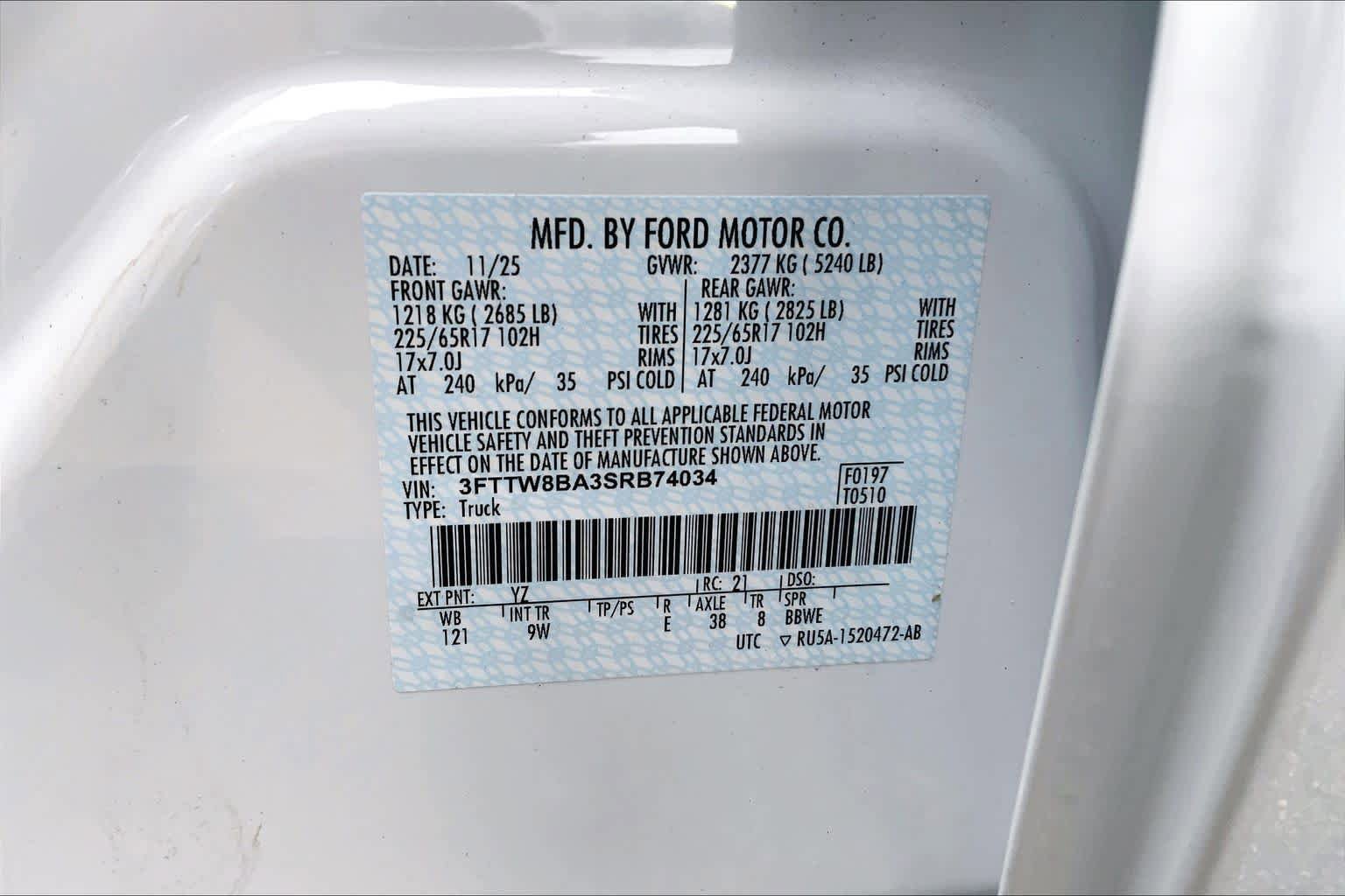 New 2025 Ford Maverick XL w/ 4K Tow Package AWD/4WD image 16