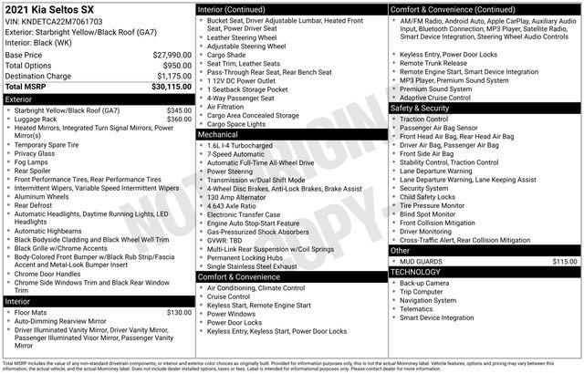 Used 2021 Kia Seltos SX image 49