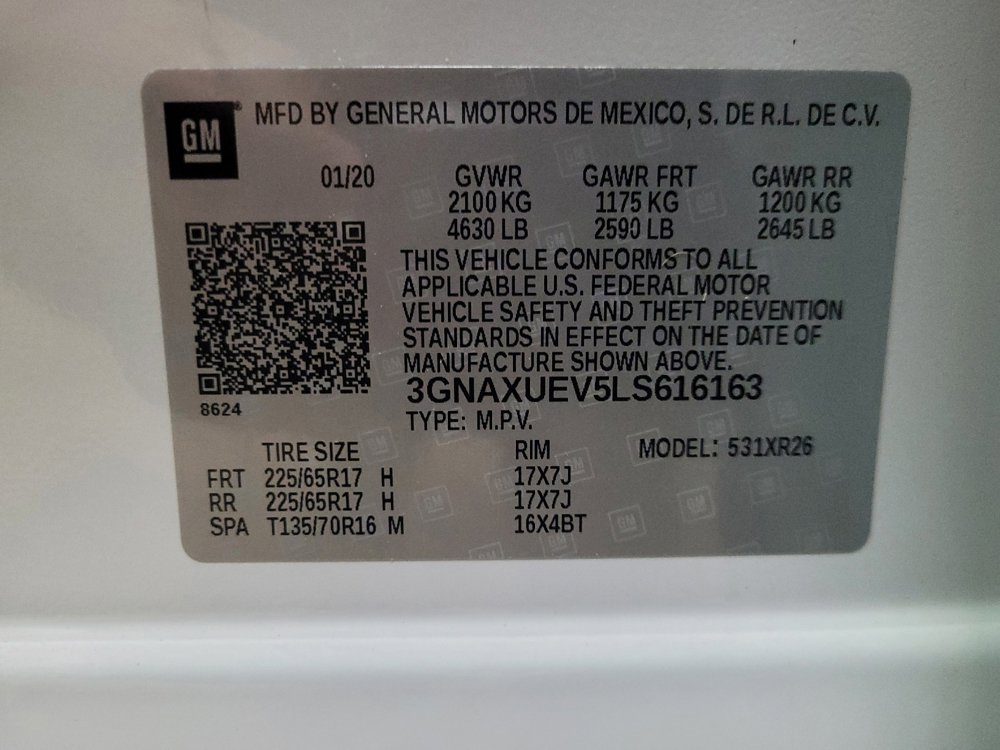 Used 2020 Chevrolet Equinox LT AWD/4WD image 33