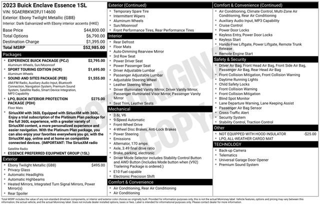 Used 2023 Buick Enclave Essence w/ Experience Buick Package FWD image 6