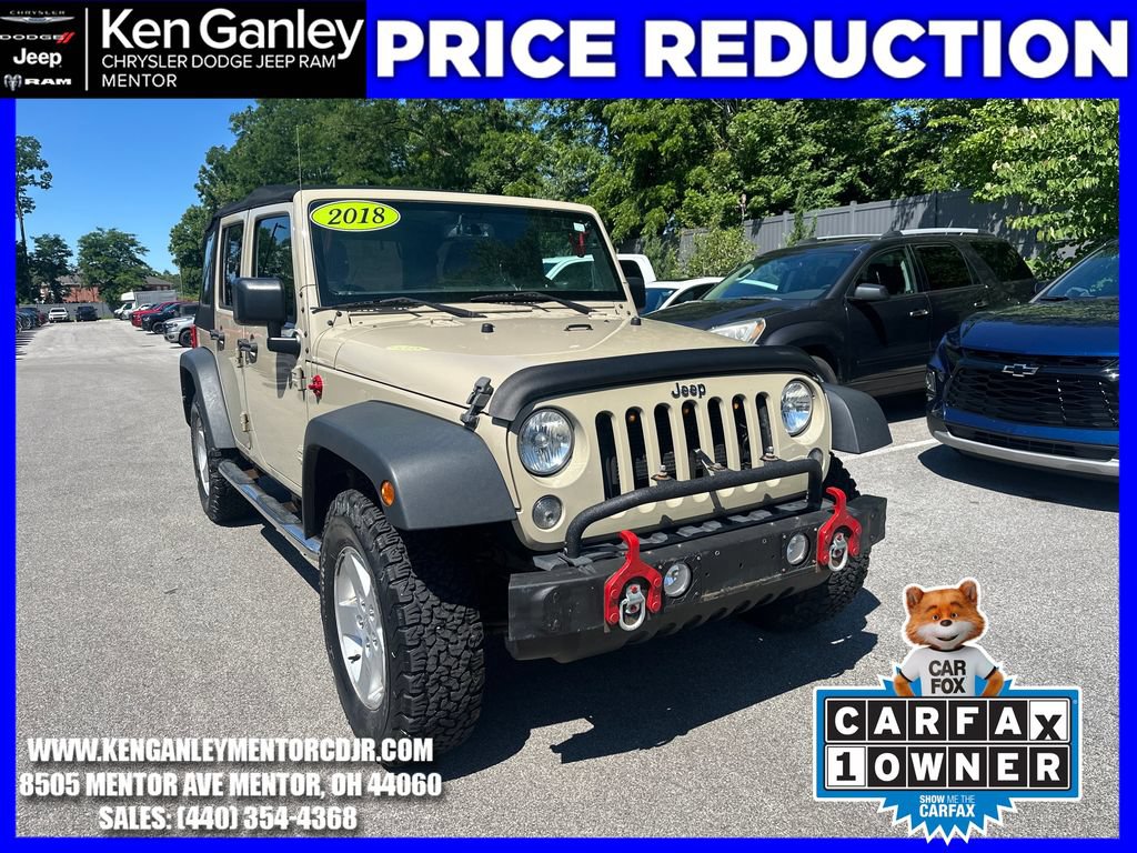 Used 2018 Jeep Wrangler Unlimited Sport S