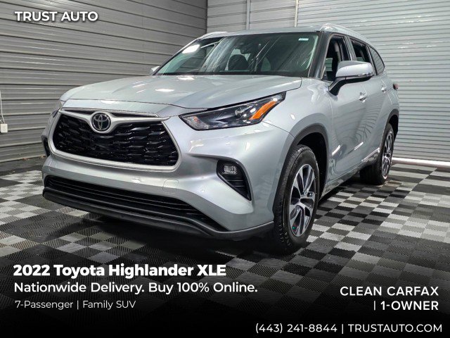 Used 2022 Toyota Highlander XLE image 1